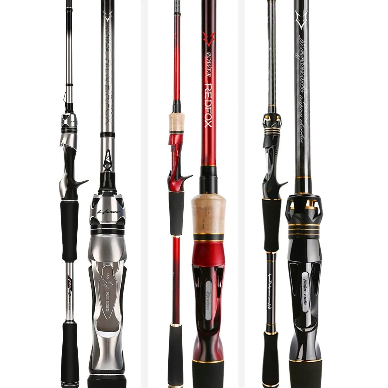 HSD Fishing Rod Unrivaled Toughness Silver Fox 1.98-2.4m Fishing Rod Casting L/ML/M/H/XH  Fishing Rods