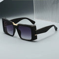 Logo Custom 2025 Fashion Vintage Oversized Sun Glasses UV400 Big Frame Square Sunglasses for Men Women