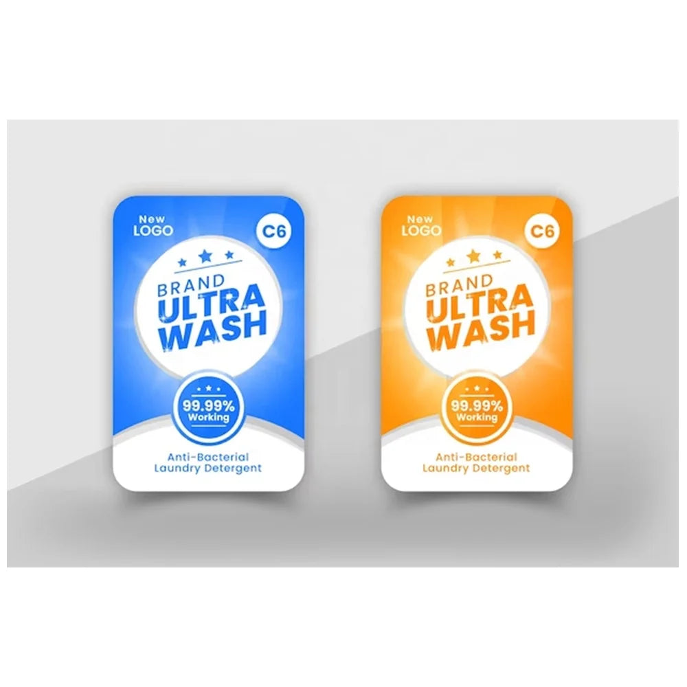Washing Label Sticker Idea Custom Branding Label Sticker Idea for Washing Liquid Bottle Product Advertising