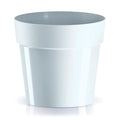 CUBE BASIC flower pot dimensions (mm) 199x199x183 color White