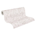 Made Germany Floral Light Pink Light Grey Non Woven Vinyl Wallpaper Rolls-Highly Wash-Resistant for Living Room Kitchen