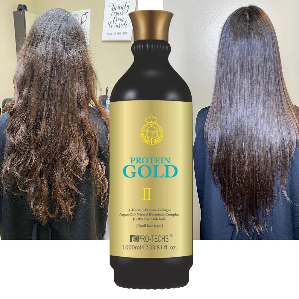 Private Label OEM Keratin Smooth Treatment Organic Argan Oil Repair Straighten Hair GOLD Keratin