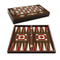 Polyester Mother of Pearl Large Backgammon Set
