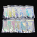 Xu Cai High Brightness Mermaid Sparkle Shine Chunky Glitter for Nail Art Eye Makeup Face Body Rainbow Colors Including White