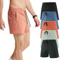 Men's Running Shorts Breathable Lightweight Nylon Quick Drying High Elastic Sweat-Wicking Four-Way Board Shorts Mid Worsted