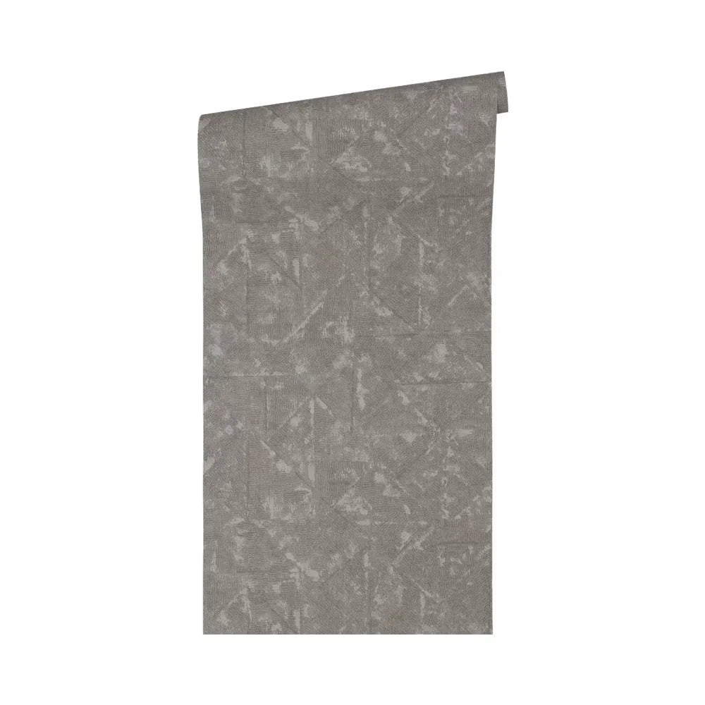 Made in Germany - Luxury Wallpaper rolls Design Grey Silver Non Woven Vinyl Contract Wallpaper for Hotel - 1005 x 053 m