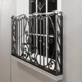 Elegant Wrought Iron Balcony Railings Designed Add Modern Charm Outdoor Safety Timeless Appeal for Villa Homes 1 Year Warranty