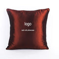 100% Imitated Silk Pillow Case Satin Silk Solid Cushion Cover for Home Decor Sofa Chair 40x40cm Pillowcase