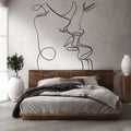 Made Germany Abstract Floral Grey Black Non Woven Vinyl Wall Mural Modern Large Format Dining Bedroom 0.53x20.10m