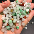 Certified Jadeite Type a Emerald Three-Color Cross Flower