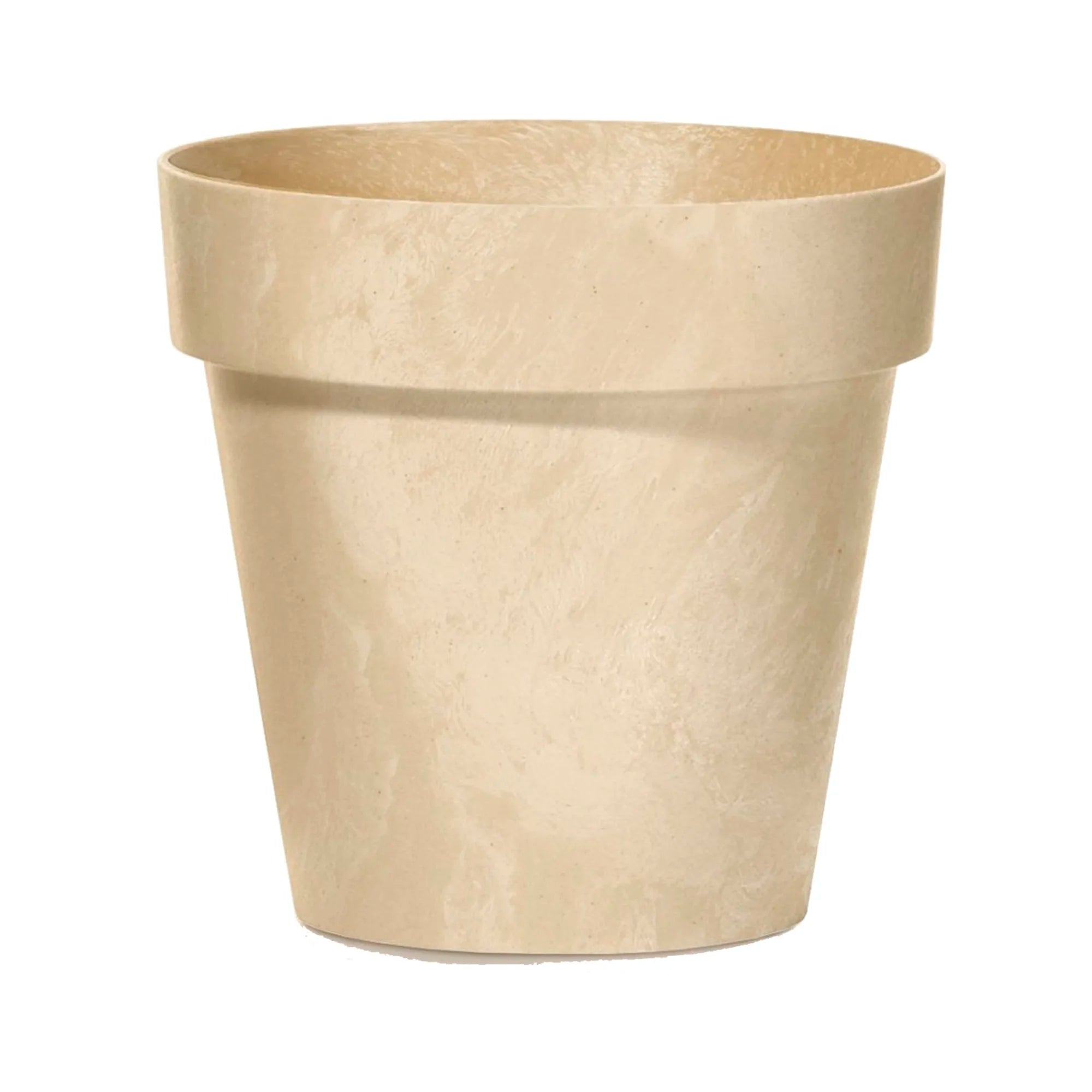 CUBE BETON EFFECT 0.6L. flower pot dimensions (mm) 110x110x97 Cream color