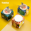 Tianhui Airtight Composite Cans Paper Tube for Loose Leaf Teas Christmas Cookies Candy Storage Container