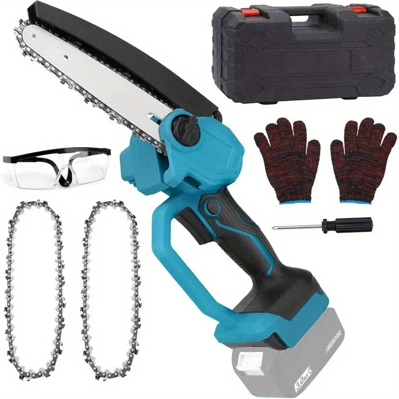 Mini Chainsaw 6 Inch Cordless Portable Mini Power Chain Saw with Security Lock Handheld Small Chainsaw for Wood Cutting