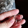 Wholesale Diy Key Chain Keyrings 25mm Split Key Rings With Round Edge Style Iron Plated Iron Bulk Keychain Link Key Ring