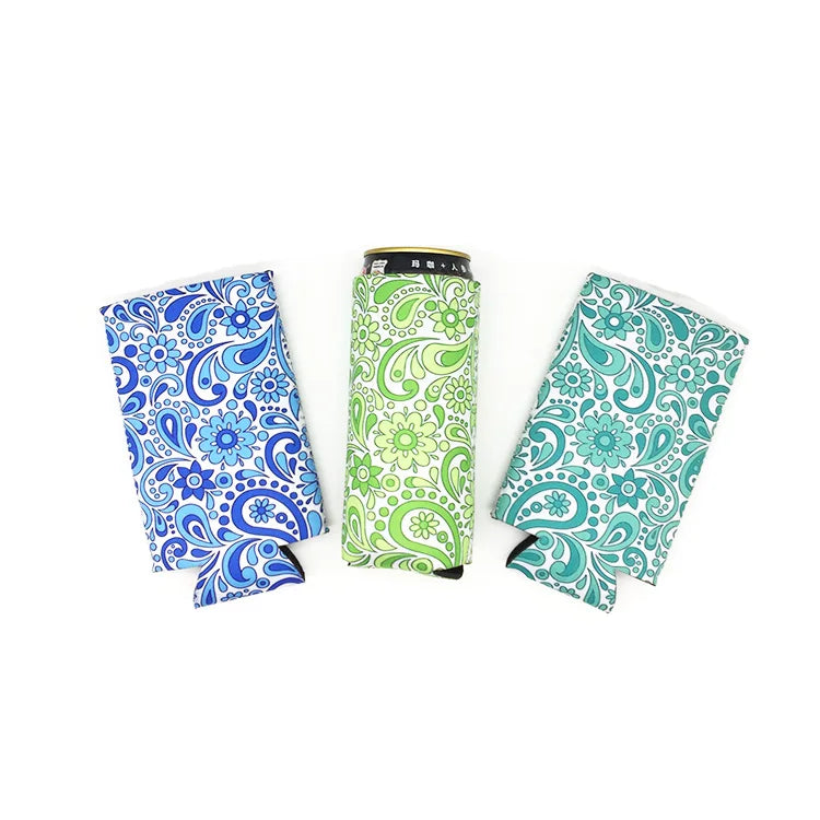 New Style Neoprene 12oz Heat Sublimation Blank Slim Beer Can Cooler Tall Insulated Skinny Can Stubby Holder Cooler