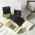 Custom Logo Magnetic Double Open Door Paper Bracelet Earring Ring Necklace Jewelry Box Packaging
