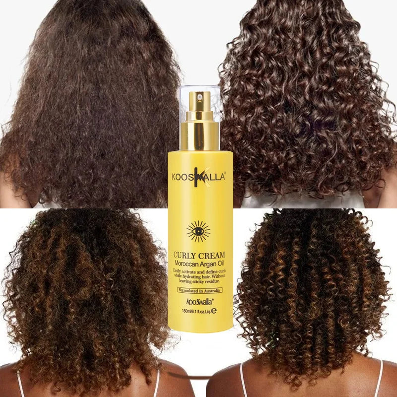 OEM Factory Customized 180ml Natural Organic Moisture Cream Frizz Control Curl Defining Cream for Wavy Curly Hair
