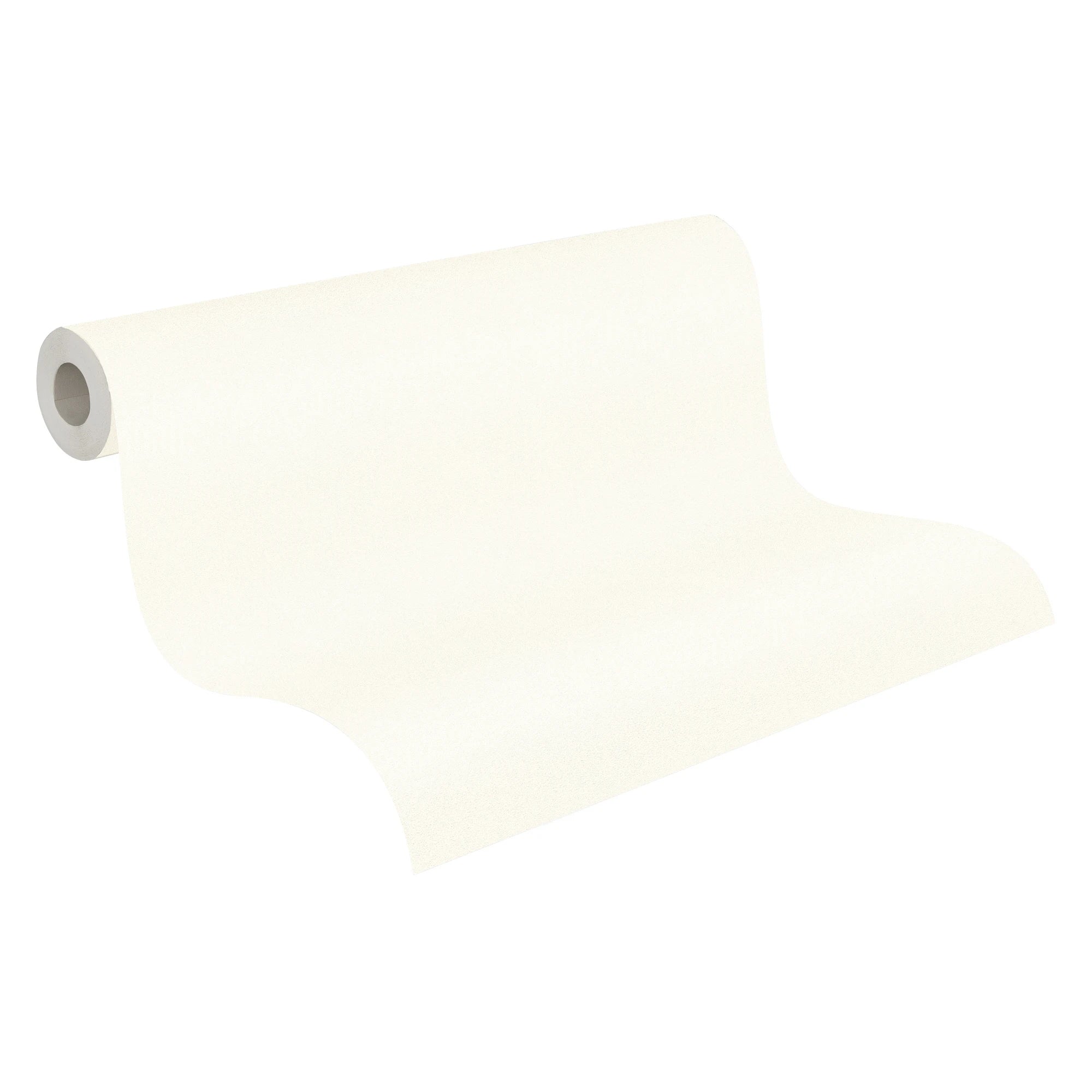 Made in Germany - Luxury Wallpaper rolls Plain Colour White Non Woven Vinyl Contract Wallpaper for Hotel - 2100 x 106 m