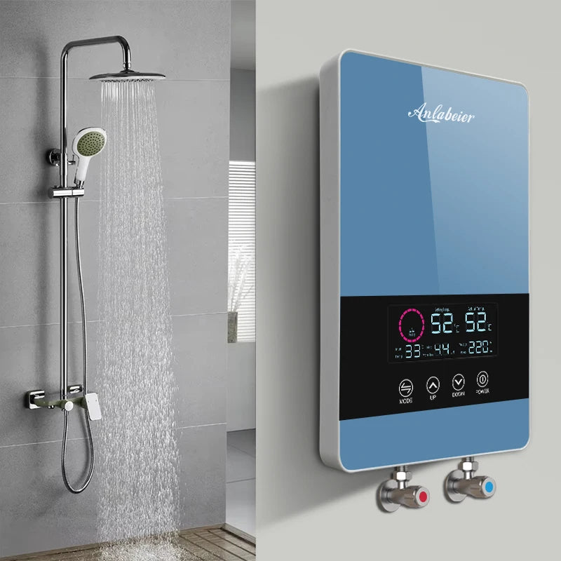 Stainless steel 8kW 220v bathroom kitchen hot water Instant Heat Water Heater Anlabeier For Home and Hotel Use