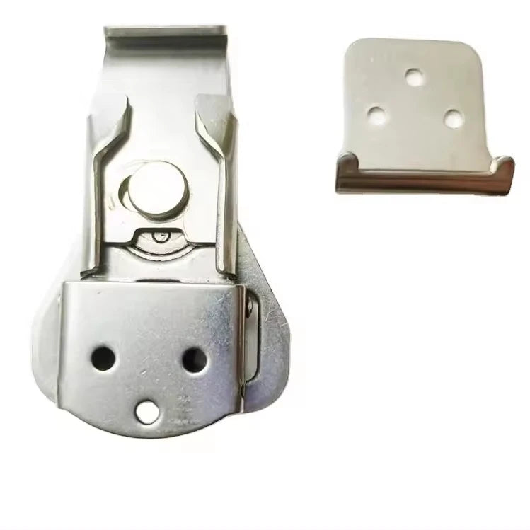 BS001-015 Flat Feet Butterfly Twist Latch Keeper Toggle Clamp Medium Buckle Galvanized Steel Zinc for Lock Packed in Carton Box