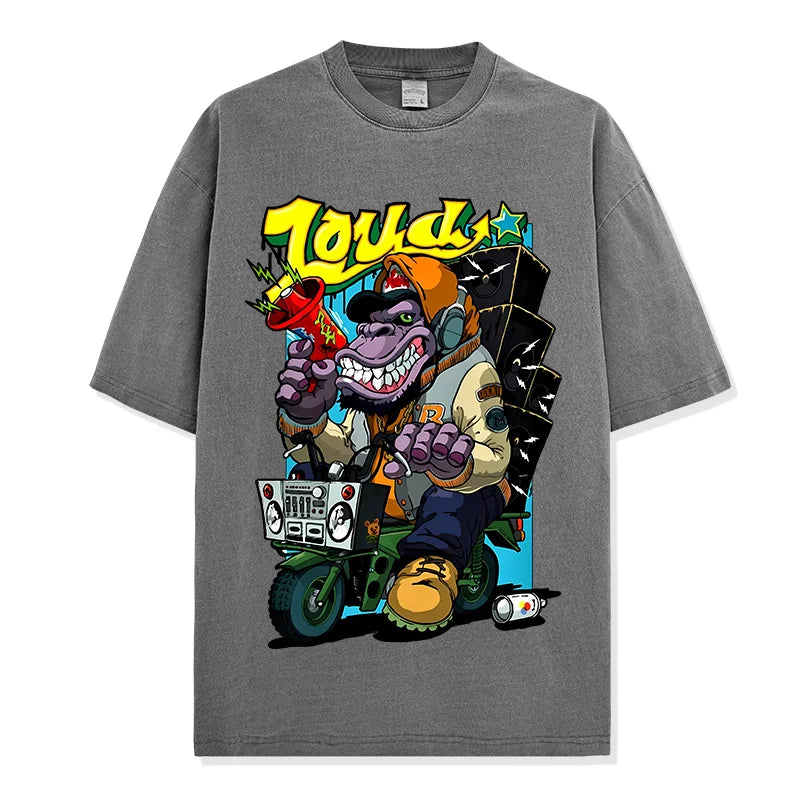 Charming Wholesale Clothing Manufacturers Custom Printing Logo Graphic O- Neck Men's Tee Oversized Heavyweight T Shirts for Mens