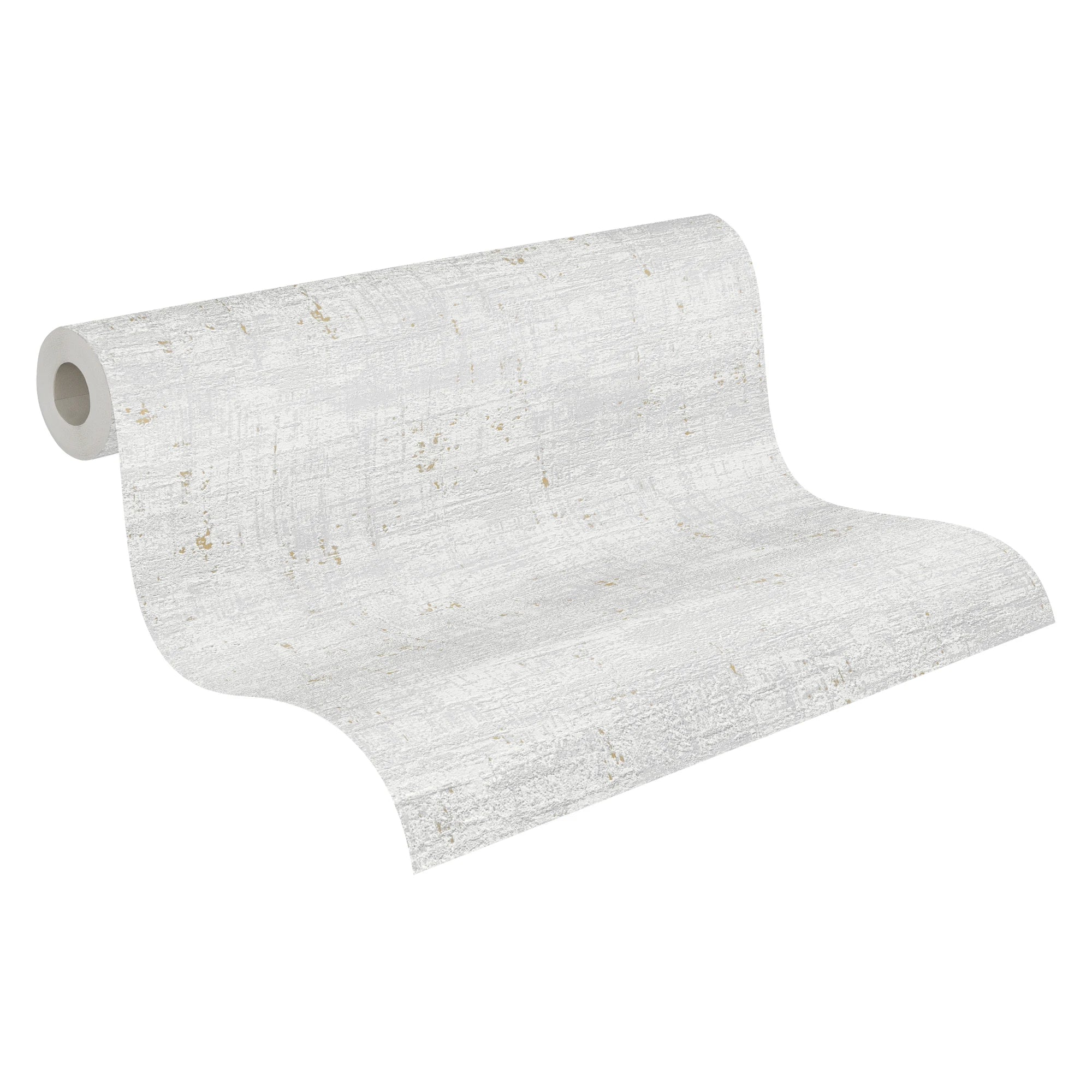 Made in Germany - Wallpaper rolls Texture Grey Cream Gold - Non Woven Vinyl - Wallpaper Metallic for Walls - 1005 x 053 m