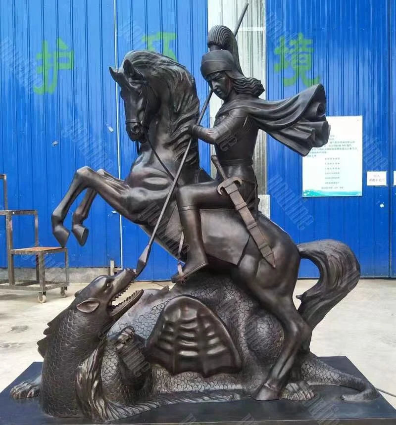 Outdoor Home Garden City Park Decoration Large Casting Brass Animal Horse Sculpture Bronze Polo Pferd Statue Manufacturers