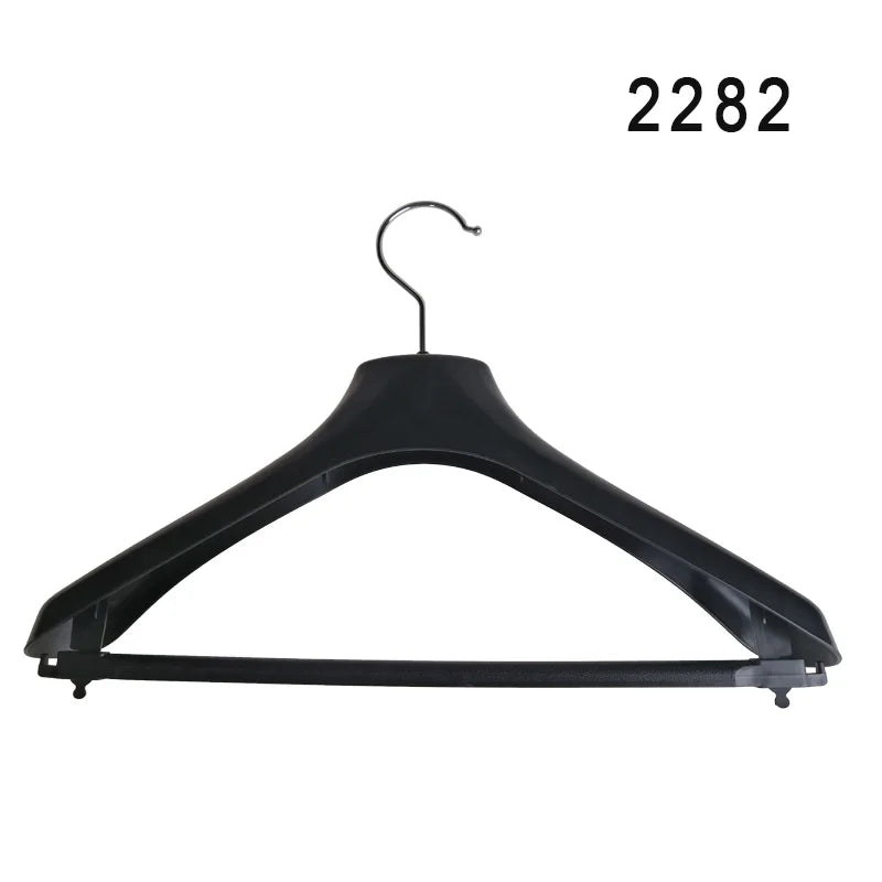 Luxury Black Plastic Hanger Multifunctional Non-Slip Design Clothing Organizer for Women's & Men's Injection