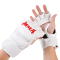PU Leather Half-Finger MMA Training Gloves for Adults for Muay Thai Kickboxing and Grappling Martial Arts Gear