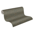 Made in Germany - Luxury Wallpaper rolls Texture Gold Green Metallic Non Woven Contract Wallpaper Metallic - 1005 x 053 m