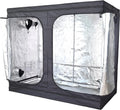 BAVAGREEN Big Size 4x8 Mushroom Growing Tent 1680D Mylar 120x240 Grow Box Complete Kit With Fan LED Light