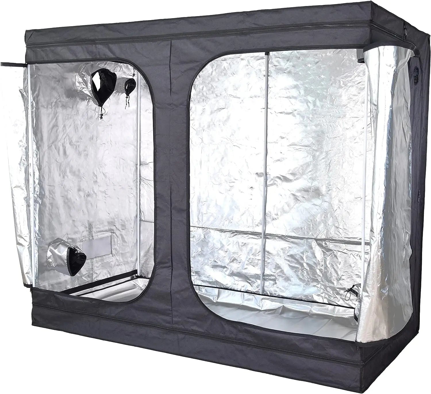BAVAGREEN Big Size 4x8 Mushroom Growing Tent 1680D Mylar 120x240 Grow Box Complete Kit With Fan LED Light