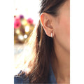 Azuris 925 Sterling Silver 1.4 Cm Hoop Earring Made in Turkey