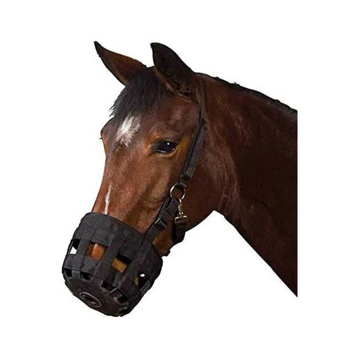 Advanced Grazing Horse Muzzle With Adjustable Durable Construction Lightweight Breathable Design for Comfort