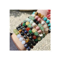 8mm Natural Gemstone Stretchy Bracelets Healing Chakras Crystal Elastic Lucky Bracelets Couple Gifts
