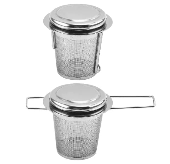 Hot Online 304 Stainless Steel Material Tea Infuser and Tea Strainer With Handle and Cups