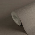 Made in Germany - Plain Wallpaper rolls Colour Brown - Non Woven Vinyl - Factory Wallpaper Textile Structure - 1005 x 053 m