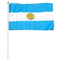 100% Polyester Argentina Hand Held Flag Mini Hand Waving Flag