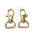 14mm Gold Color Bag Strap Lobster Trigger Clip Metal Snap Hook