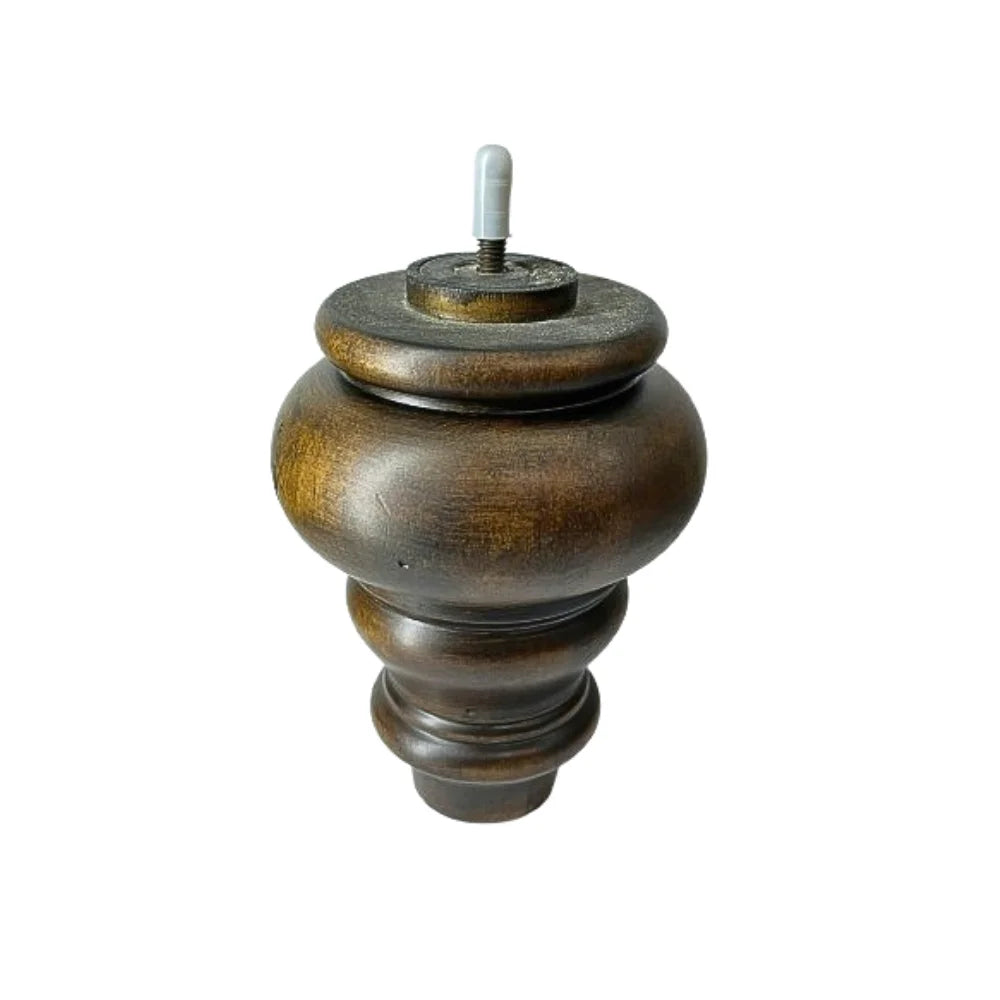 Durable Solid Antique Turned Wooden Sofa Feet for Indoor Outdoor Smooth Furniture Legs for Living Room Bedroom Solid Wood