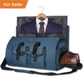 Custom Logo Foldable Backpack Waterproof Multi-function Lightweight Travel Duffle Garment Suit Bag with Shoe Compartment