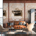 Germany Made Floral Matte Textured Photo Wallpaper Murals Brown Beige Non Woven Vinyl Wall Mural for Bedroom Living Room