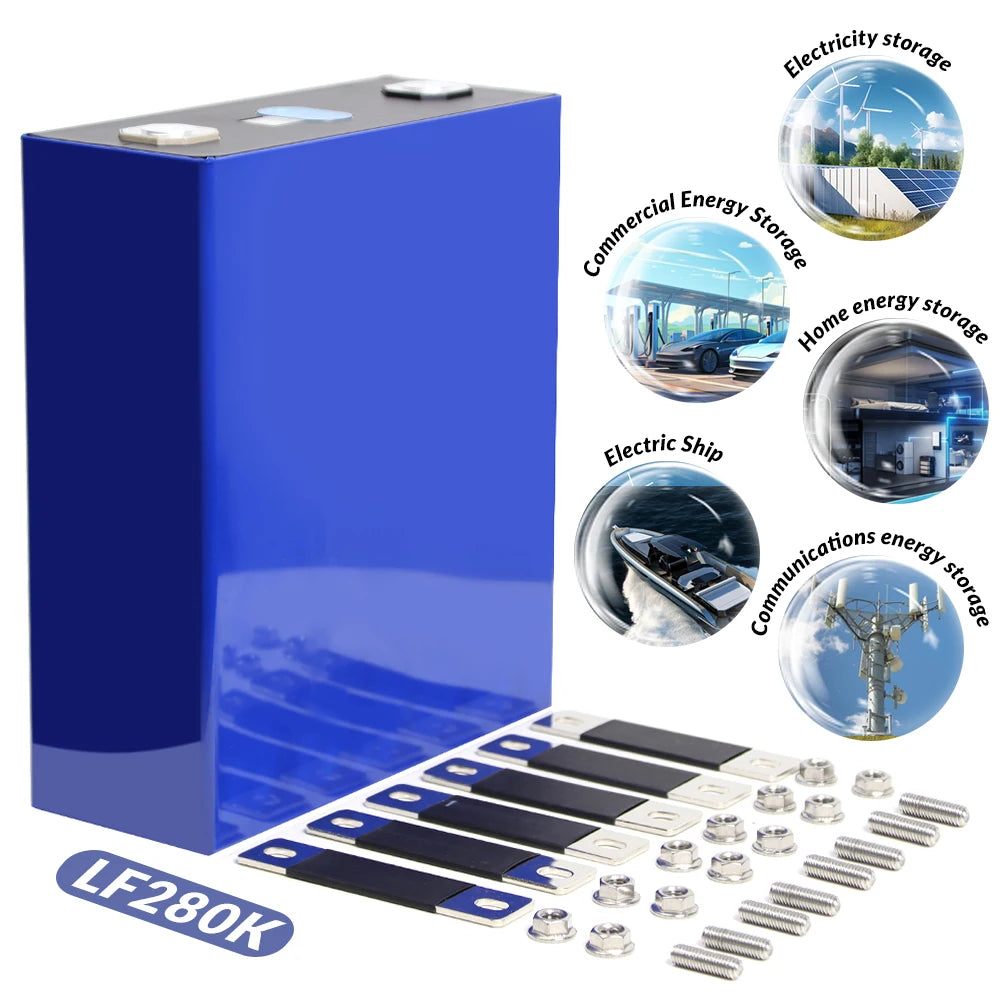 EU EVE Lf280K Lifepo4 Battery Cell 280Ah 300ah 8000 Cycle 3.2V Rechargeable Battery Energy Storage Lifepo4 280ah Battery MegaBDM