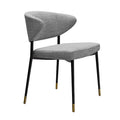 Nordic Light Luxury Dining Chair Simple Modern Home Back Armchair for Outdoor School Villa Gym for Leisure & Barber Use