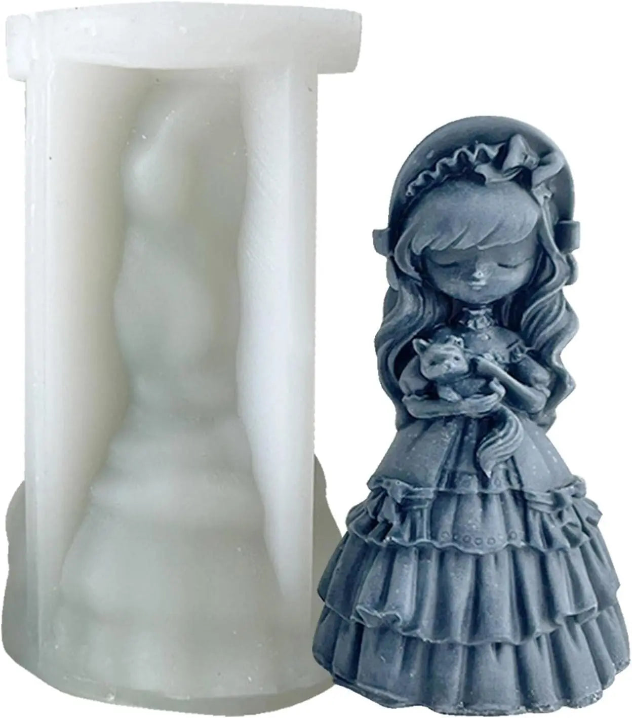 Factory Quality Food Grade Cute Little Girls Doll Shape for Candle Making Cute Princess Soap DIY Candle Making