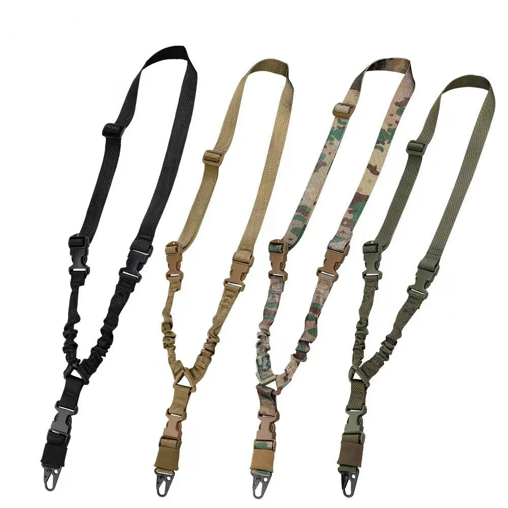 PF PF-M001 Custom Logo Heat-Transfer Printed Outdoor Tactical Adjustable Single Point Polyester Sling 196cm Length