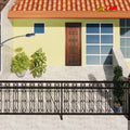 Modern Decorative Balcony Railing Designs in Wrought Iron Enhance Exterior Spaces with Luxury Strength for Villa
