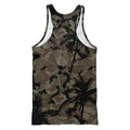 100% Cotton Casual Men's Tank Top Vest with Badge Comfortable Singlet Style Knitted Jersey All Over Camouflage Print