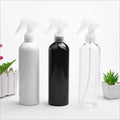 Matte 500ml 17oz Black White Bottle HDPE Round Plastic Trigger Spray Bottle Dispenser Cleaning Bottle