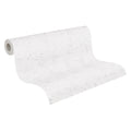 Made Germany-Modern White Texture Non Woven Vinyl Wallpaper Rolls-Plaster Look Highly Wash-Resistant Light Entertainment